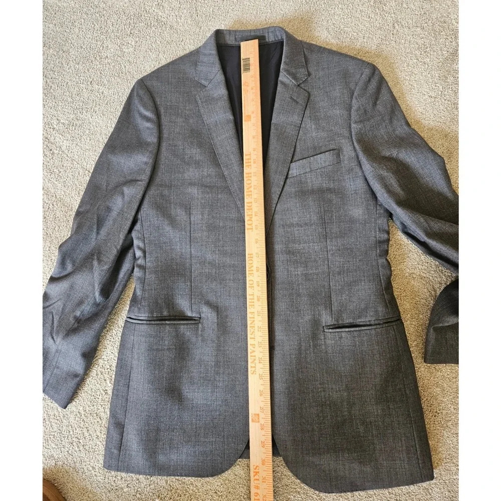 J.Crew Ludlow Suit Jacket Mens 42R Gray Tollegno 1900 Wool Blazer Italian Fabric